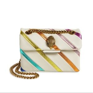 Kurt Geiger Mini Kensington Rainbow Stripe Bag